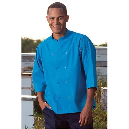 Nathan Caleb Epic 3/4 Sleeve Chef Shirt in Cobalt Small NA835914